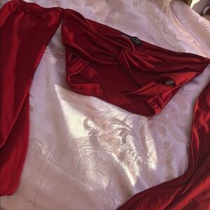 Elegant Red Women's Intimate Set